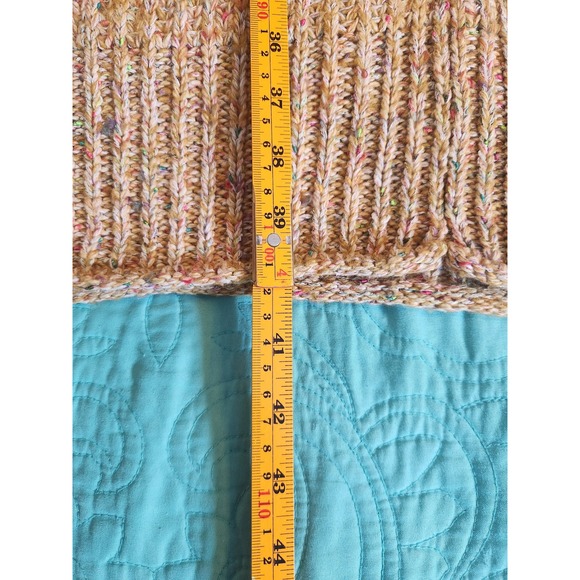 Pilcro Anthropologie Hooded Longline Cardigan Sweater Ochre Confetti Knit XS - Picture 10 of 10